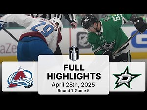 NHL Playoff Highlights | Avalanche vs. Stars | Gm 5 | April 28, 2025