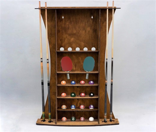 Pool Cue Rack Wall Mount, Pool Cue Holder, Pool Cue Storage, Billiards Rack, Billiards Cue Holder, Pool Cue Rack Stand - Etsy