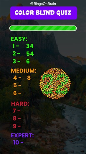 Colorblind Challenge 🔢| Can You Guess the Hidden Number?