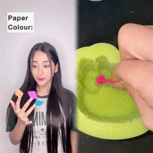 Every kid gets different colour paper on their hand #funnyshorts #ytshorts #shorts