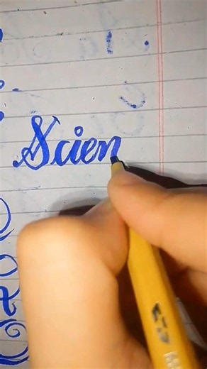 How to Write "Science" in Calligraphy ✍️ | Easy Tutorial for Beginners #gothiccalligraphy