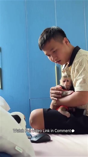 Hilarious! Cubis monkey hides mouse from dad so he can't use computer! | Monkey TV