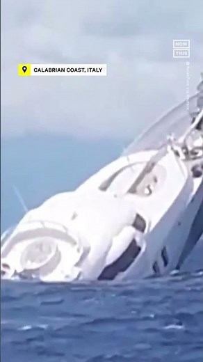 Super Yacht Sinks Off Italy's Coast in Shocking Video