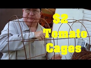 $2 Lifetime Tomato Cages That You Make Yourself DIY