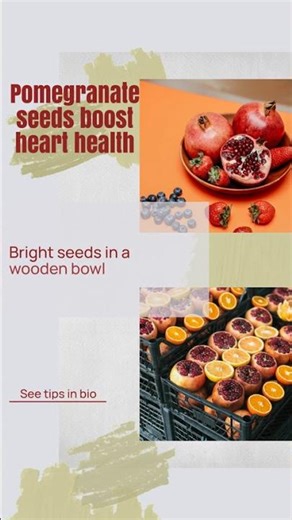 Pomegranate seeds boost heart health