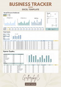 Business Tracker | Invoice Template | Bookkeeping Small Business | Order, Expense Tracker | Blue X Green - Etsy UK