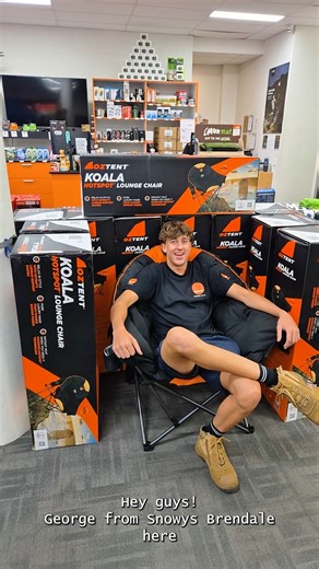 Upgrade your camp chair game to pure luxury! 🪑 The Oztent Koala HotSpot Lounge Chair takes outdoor relaxation to the next level with fully padded comfort and a 600D diamond ripstop polyester seat that handles up to 200kg. Adjustable lumbar support means you can dial in your perfect position, while the included HotSpot pouch adds passive heating for those chilly evenings. This isn't just a camp chair – it's your new favourite seat in the house! Available in-store at Brendale, QLD and Keswick, SA