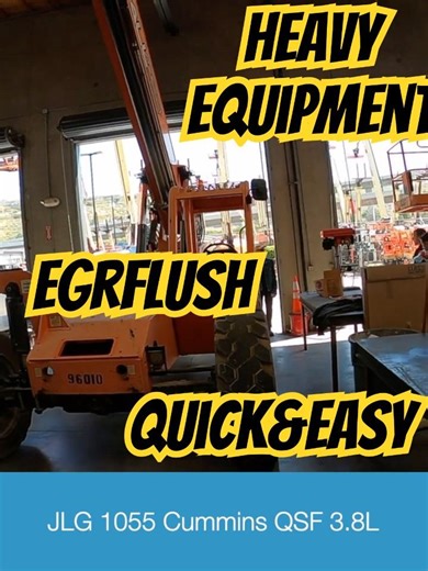 EGR Cooler Flush Diesel JLG Telehandler Forklift Cummins 3.8L Heavy Equipment #dieselexhaust#repair