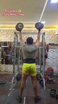 DB Thrusters 💪#crossfitindia #crossfit #fitness #fitindia #workout #thrusters #behealthy #bestrong