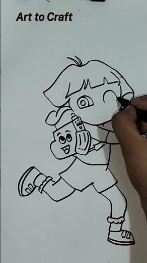 How to draw Dora | Dora drawing for kids | easy way to draw Dora