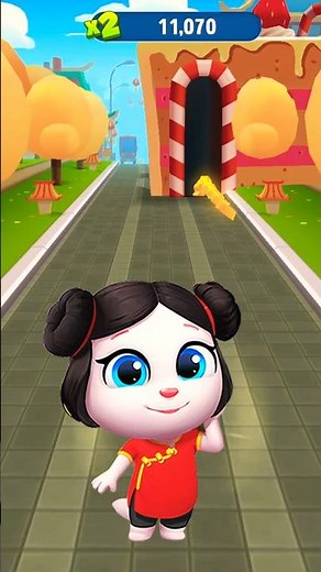 Talking Tom Gold Run Candy World Adventure 🍭🍬 #talanditom #shorts