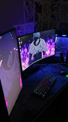 Dual monitor setup #gaming #coding #pc