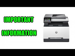 Review HP Color Laserjet Pro MFP 3301fdw Wireless All in One Color Laser Printer!! Important Info
