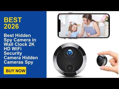 Best Hidden Spy Camera in Wall Clock 2K HD WiFi Security Camera Hidden Cameras Spy