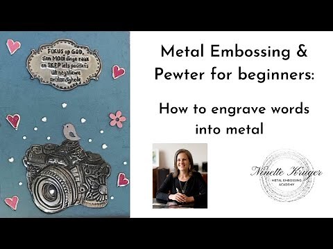 Basic Metal Embossing techniques: How to engrave words on metal