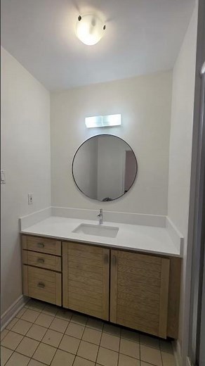 Toronto Bathroom Upgrade | Marble Countertop Removal & New Quartz Vanity Installation