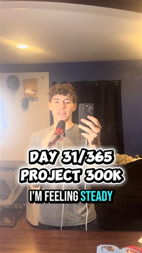 Day 31 🔥 1/31/26 - Consistency Is an Average, Not a Feeling #project100k #project300k #consistency