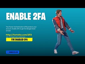 HOW TO ENABLE 2FA ON FORTNITE CHAPTER 7!