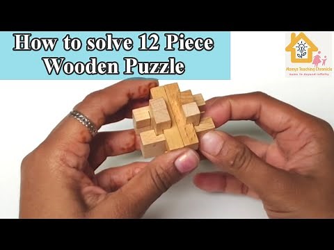 12 piece wooden puzzle | How to solve wooden puzzle | How to dismantle wooden puzzle | MTC