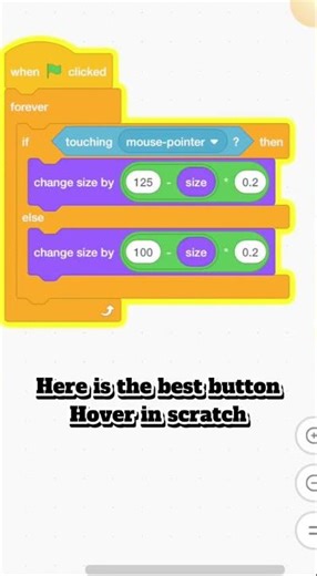 BEST BUTTON HOVER IN SCRATCH #scratch
