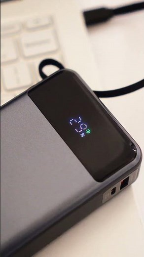 Vention Travel Powerbank Built in Cable USB Type C 20000mAh Fast Charging 65W