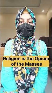Religion is the opium of the masses -- Karl Marx