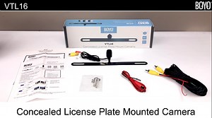 Watch BOYO VTL16 - Concealed License Plate Backup Camera with Parking Lines on Amazon Live