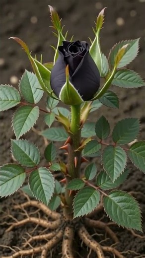 Watch a Black Rose Grow From Cutting to Bloom 🖤🌹 | Amazing Plant Timelapse