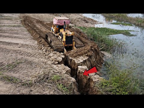 Nicely Skill Operator Dozer Push Dirt Land Transforming Process| Dump Truck Dumping Dirt