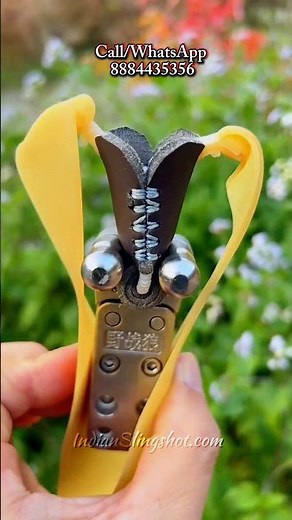 Quick-Load Slingshot Pouch with Steel Balls | IndianSlingshot.com #trending #viral #pouch #shots
