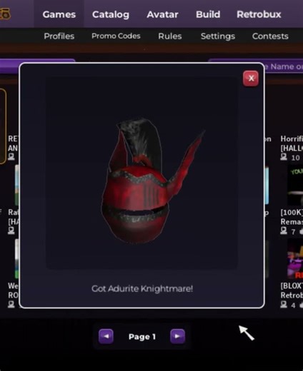 adurite chest got opened again! #retrostudio #roblox #retroslop #retroblox