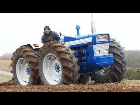 Fordson 4WD County Special Built Tractors in The Field Plowing | Big Farming