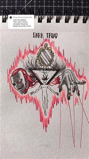 How to draw body with (Dark triad & Light triad) #drawing #stickman #tutorial #fyp #sketch