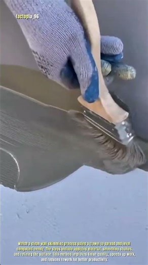 Smooth Wall Skimming Technique That Looks Satisfying | Perfect Trowel Finish