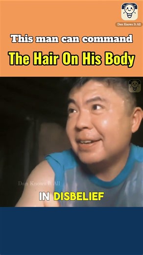 This man can command the hair on his body