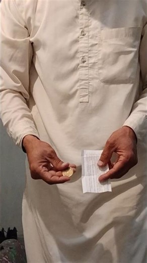 Magic Coin Vanish Inside Paper | Amazing Paper Trick 🔥✨