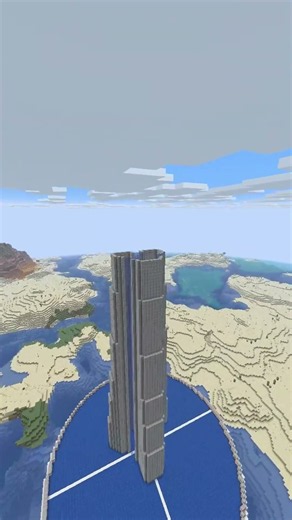 Cn Tower Minecraft | Timelapse | #builds #viral #minecraft