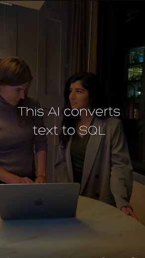 Viktoria Semaan on Instagram: "AI tools can be very helpful when learning new things. Don’t think about it as replacement or blindly copy/paste. Try to solve a problem first and then check how AI would’ve solved it. You might learn new optimization ways, function or find out that your solution is actually better. Text2SQL.AI uses theOpenAI GPT-3 Codex model which can translate English prompts to SQL queries 📌 Save this for later! ________ Tags 🏷️ #tech #technology #cloudcomputing #cloud #ai #m