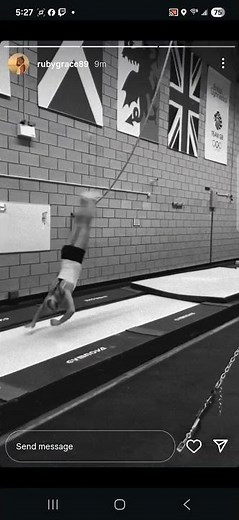 Ruby Evans floor training #gymnastics 11-19-25 Instagram