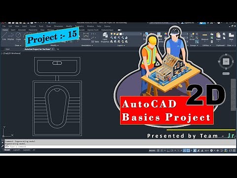 Make INDIAN WATER CLOSET (IWC) in AutoCAD || Project 15 || AutoCad Basic Project