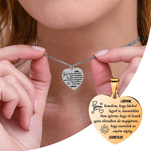 ➡️ Ajándék lánya szívének örökkévaló gravírozással💗📿👧 belook.hu/shop/v2/engrave_daughter?cc_id=120201182613040355&cc_s=fb 🎁Időtlen és stílusos - Tökéletes ajándékként, amely olyan értékeket közvetít, amelyek évekig a szívben és az emlékezetben maradnak🎁 A Halhatatlan medál mindig közel áll a szívéhez, folyamatosan emlékeztetve őt arra a szeretetre, amelyet kap.💗📿👧 belook.hu/shop/v2/engrave_daughter?cc_id=120201182613040355&cc_s=fb | Belook HU