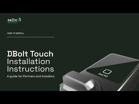 How to install your DBolt Touch | Salto Support