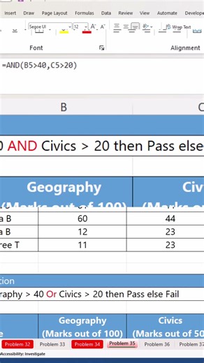#40 Excel Interview Challenge | Using the Two Logic Test on excel #excel #excelshorts #guideofmad