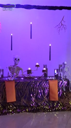 Want to design a Halloween table that’s more classy than creepy? Watch our video for inspiration on crafting an elegant, mysterious setup that will dazzle all! 🖤 Drop a 'BOO' in the comments for an instant link to shop our chic Halloween decor! #halloween #halloweenstyle #halloweenvibes #spookyseason #partydecor #partysetup #eventplanner #eventprofs | TableclothsFactory
