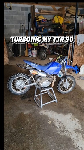 I Put A TurboCharger On My Dirtbike #turbo #dirtbike #motocross #enduro #moto #youtubeshorts