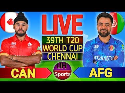 🔴 AFG Vs CAN, Cricket Live Score & Updates, T20 World Cup 2026 | T20 Live Cricket Match Today