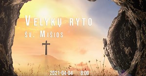 Velykų ryto Šv. Mišios iš Klaipėdos Marijos Taikos Karalienės bažnyčios | Video tiesiogiai