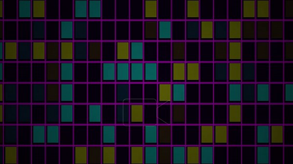 A grid pattern composed of colorful squares Stock Video Footage - Alamy