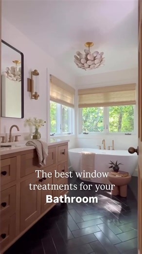 Blinds.com - Choosing the right bathroom window treatment...