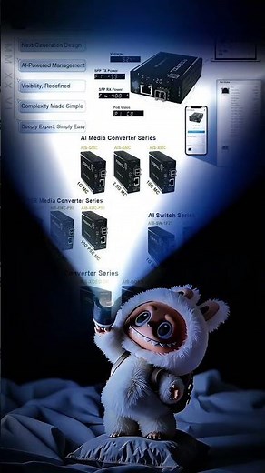 AI Smart Managed Media Converter - Intelligent PoE Switch | 100G Fiber to Fiber Transponder